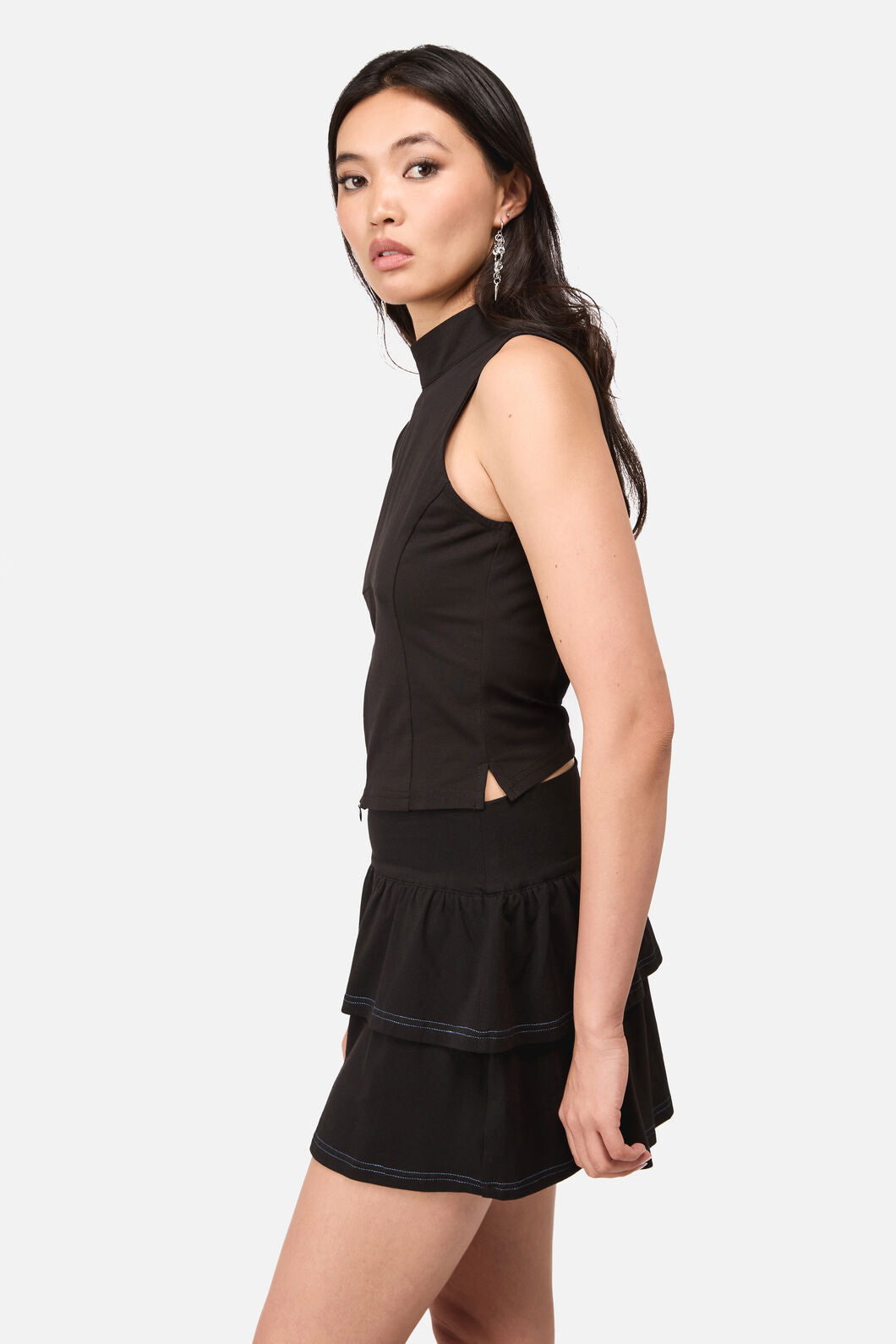 Dangerfield NZ - Beelzebub Goth Top - black