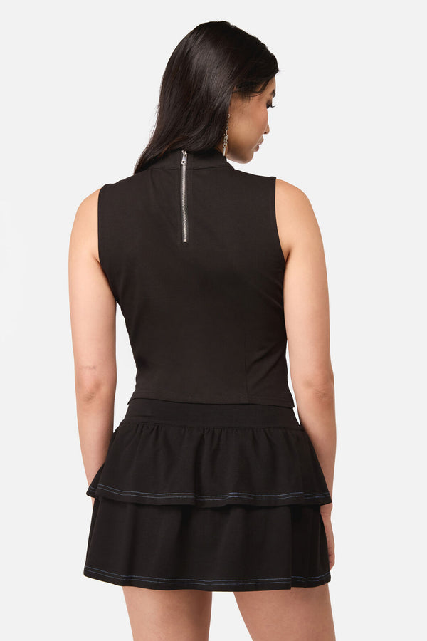 Dangerfield NZ - Beelzebub Goth Top - black