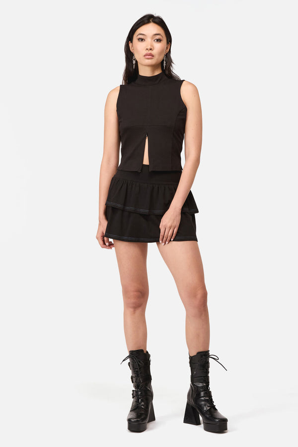 Dangerfield NZ - Beelzebub Goth Top - black