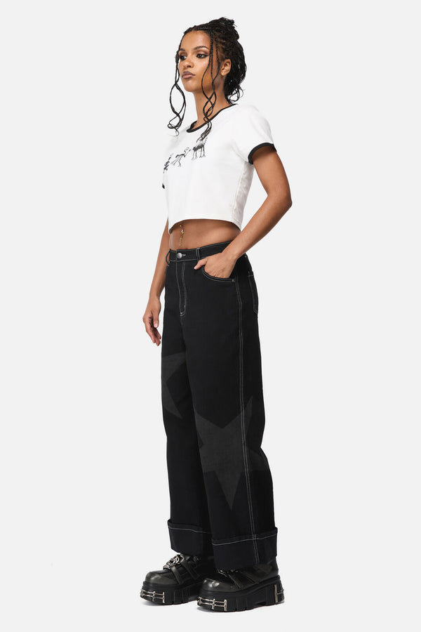 Dangerfield NZ - Beelzebub Goth Jean - black