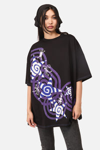 Dangerfield NZ - Spiralling Goth Oversized Tee - black