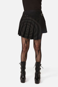 Dangerfield NZ - Spiralling Goth Mini Skirt - black