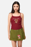 Dangerfield NZ - Shittake Embroidered Tank - red