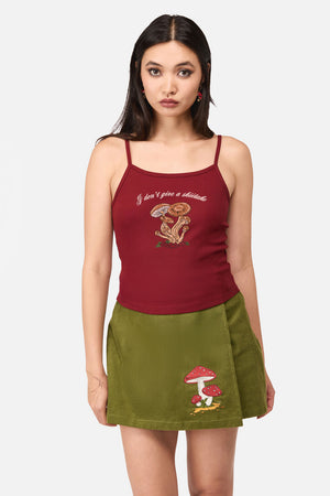 Dangerfield NZ - Shittake Embroidered Tank - red