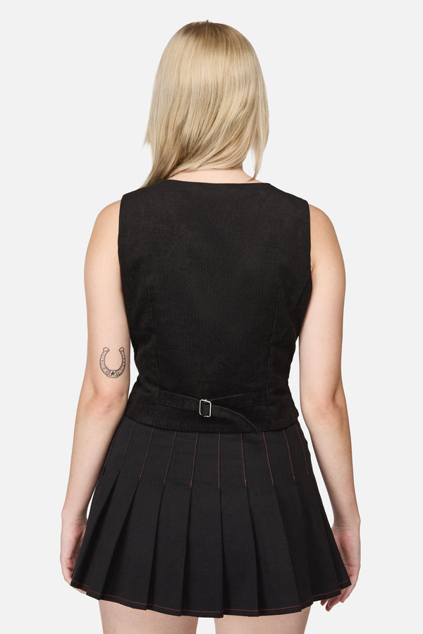 Dangerfield NZ - Toadstool Cord Vest - black