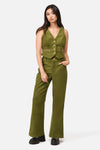 Dangerfield NZ - Toadstool Cord Flare Pant - green