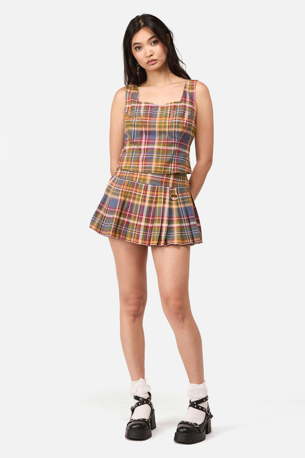 Dangerfield NZ - Alchemy Tartan Skort - multi
