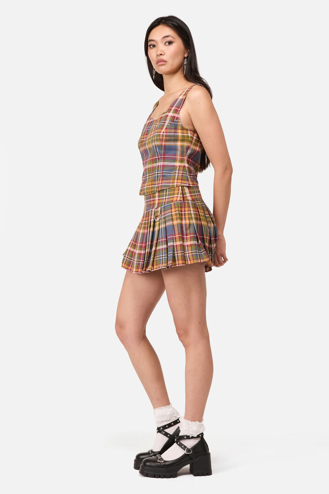 Dangerfield NZ - Alchemy Tartan Skort - multi