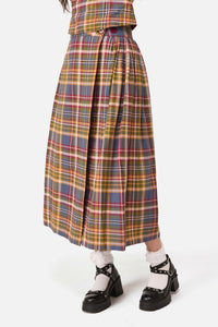 Dangerfield NZ - Alchemy Tartan Midi Skirt - multi