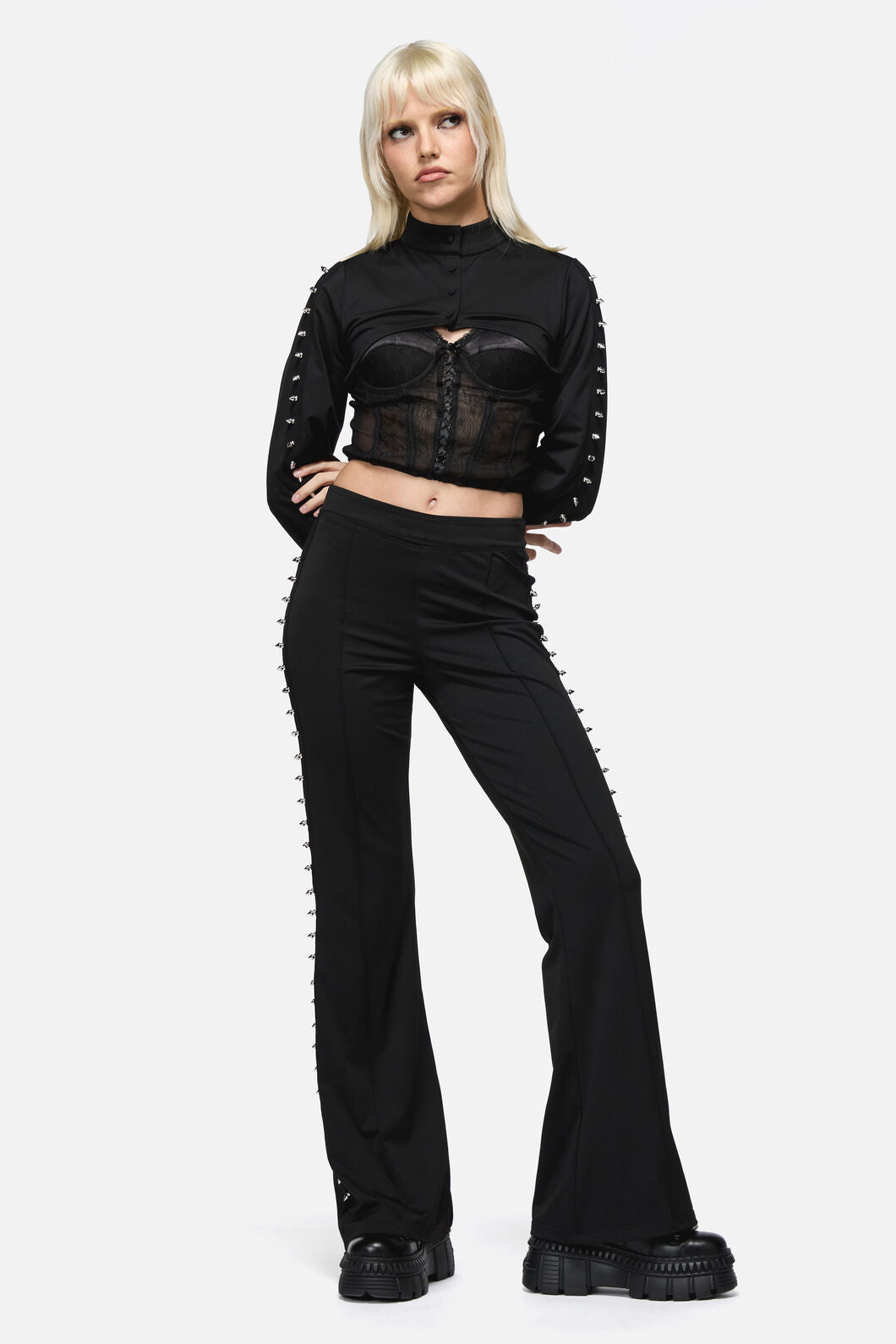 Dangerfield NZ - So Cynical V Front Legging - black