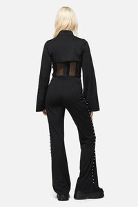 Dangerfield NZ - So Cynical V Front Legging - black