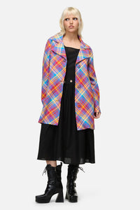 Dangerfield NZ - Sunshine Tartan Coat - multi