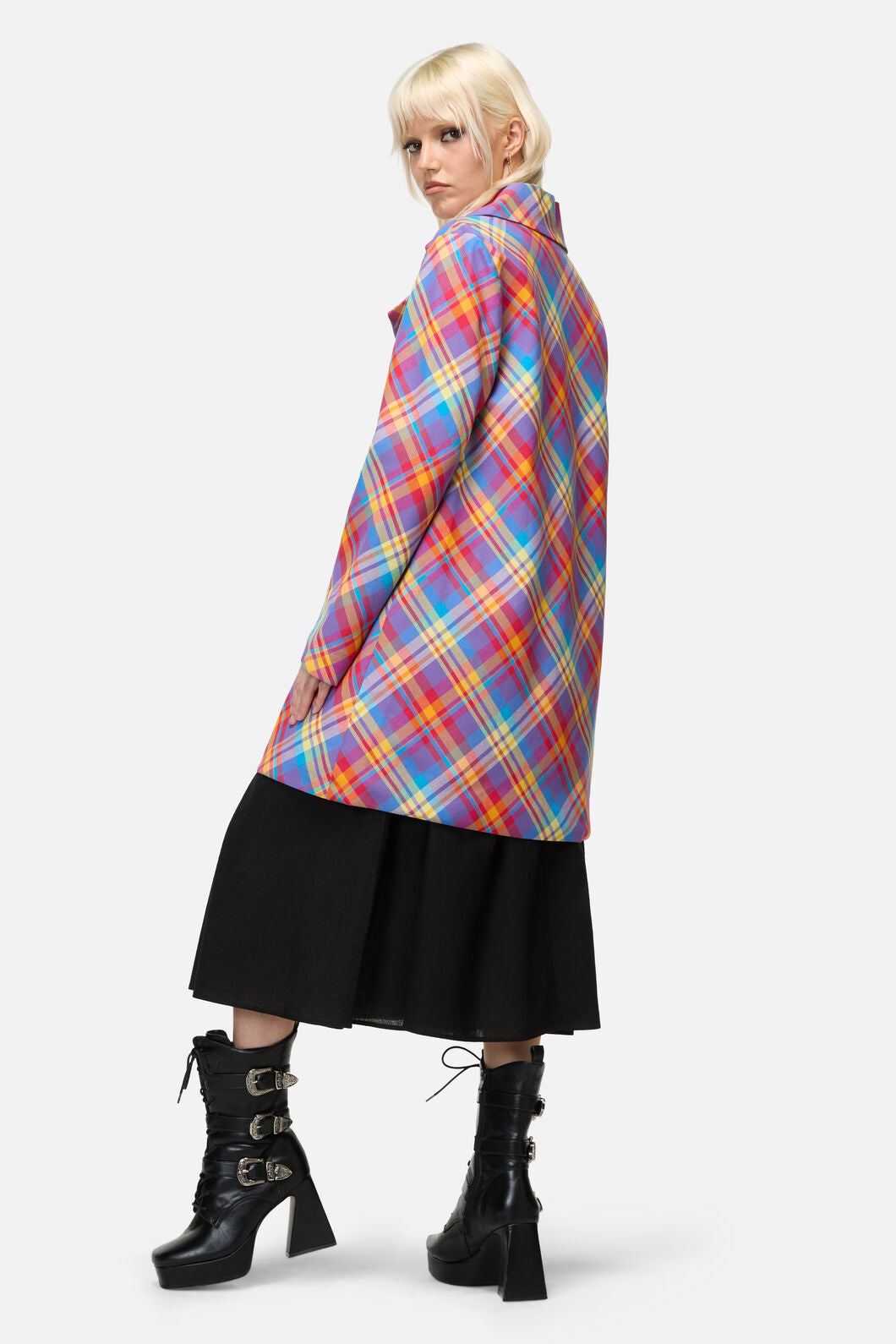 Dangerfield NZ - Sunshine Tartan Coat - multi