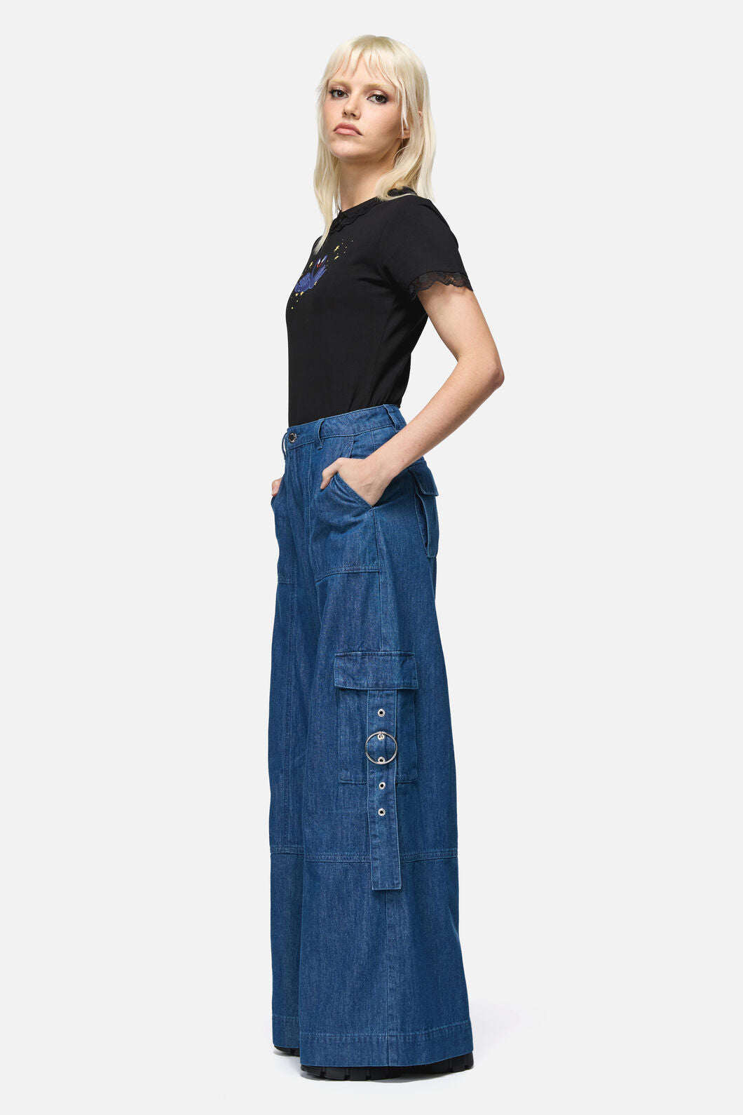 Dangerfield NZ - Constance Denim Cargo Jean - blue