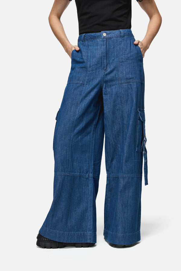 Dangerfield NZ - Constance Denim Cargo Jean - blue