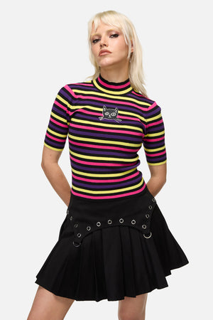 Dangerfield NZ - Atomic Cat Stripe Knit - multi