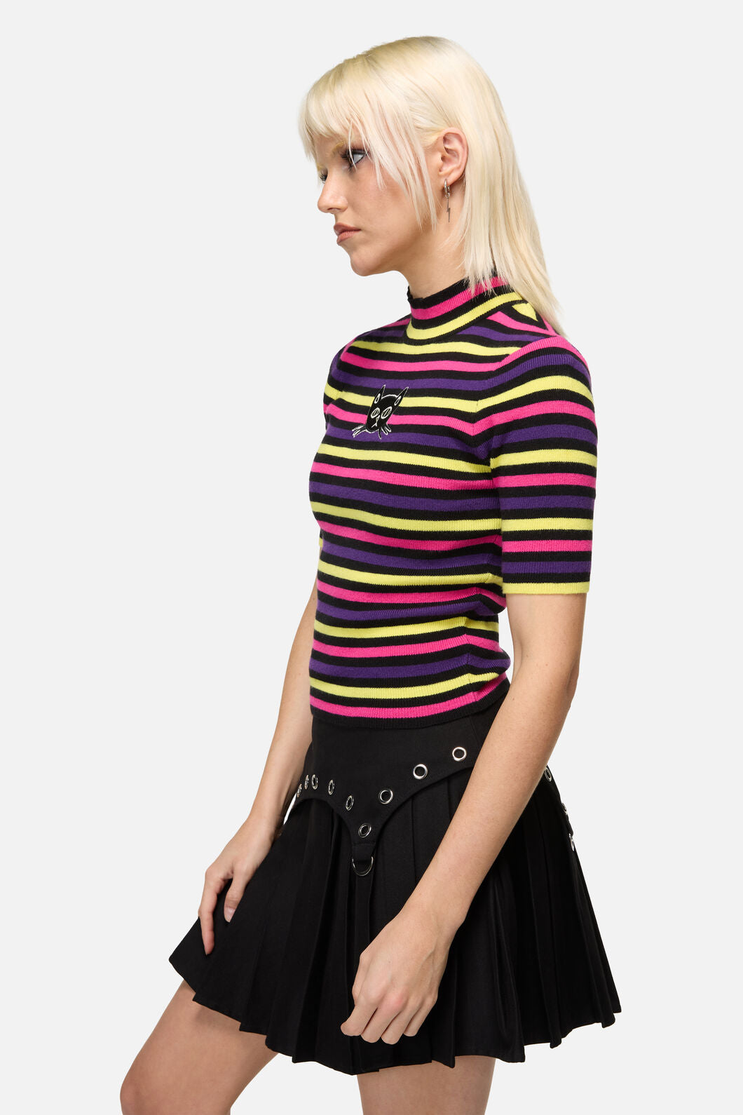 Dangerfield NZ - Atomic Cat Stripe Knit - multi
