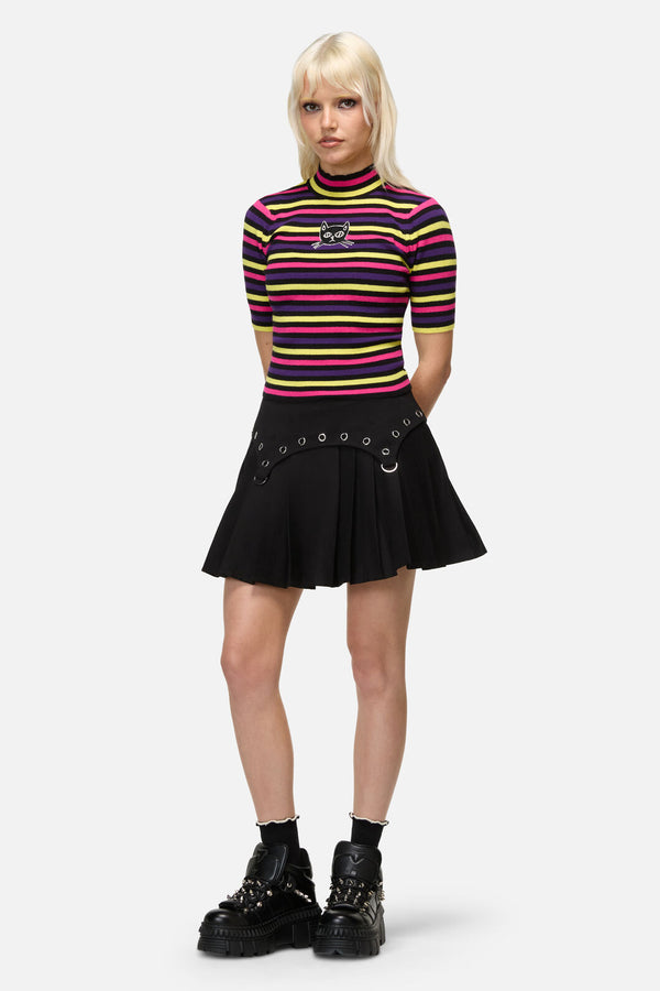 Dangerfield NZ - Atomic Cat Stripe Knit - multi