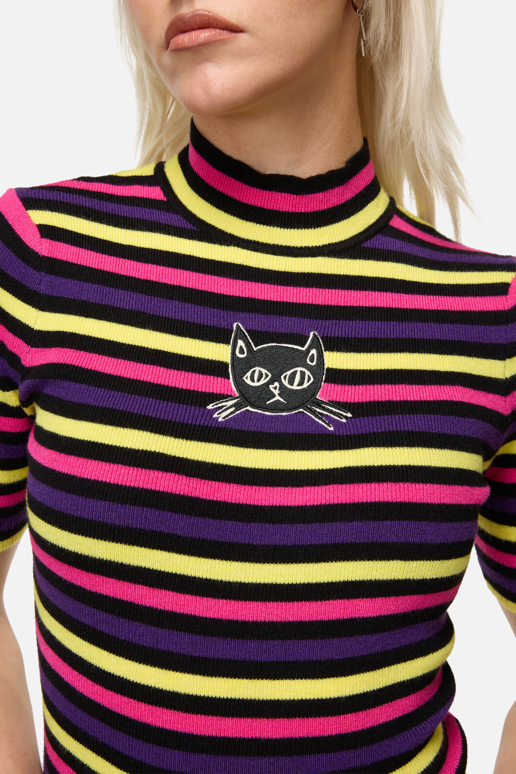Dangerfield NZ - Atomic Cat Stripe Knit - multi