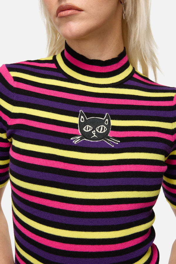 Dangerfield NZ - Atomic Cat Stripe Knit - multi