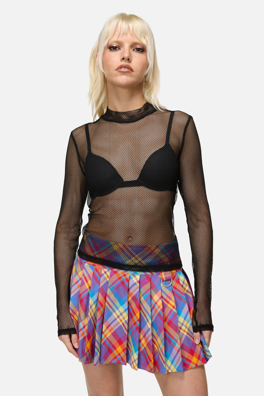 Dangerfield NZ - Mischief Mesh Top - black