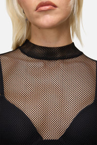 Dangerfield NZ - Mischief Mesh Top - black