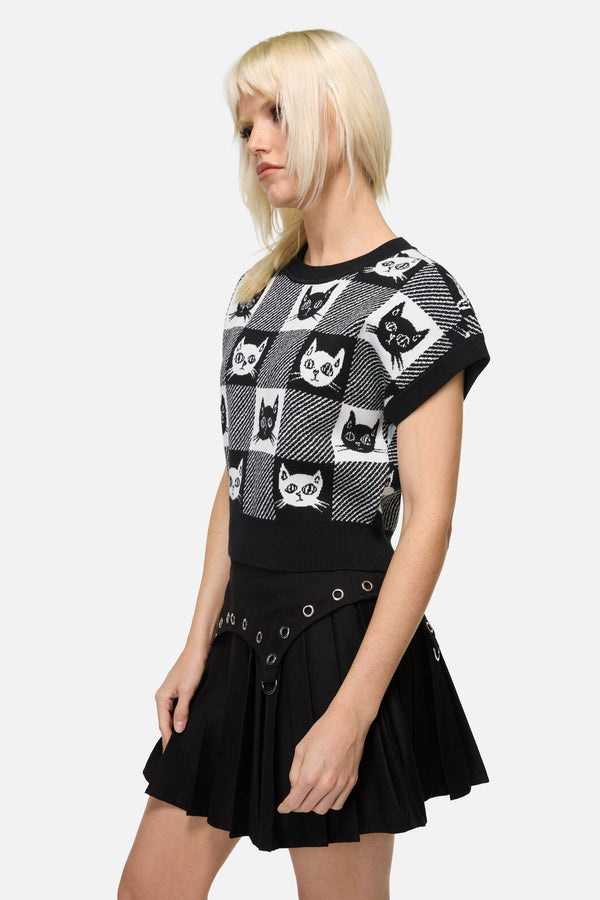 Dangerfield NZ - Atomic Cat Knit - black-white