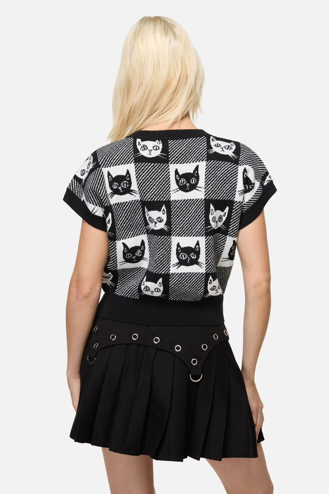 Dangerfield NZ - Atomic Cat Knit - black-white