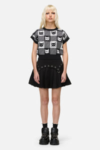 Dangerfield NZ - Atomic Cat Knit - black-white