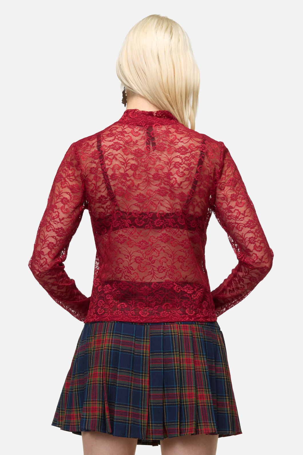 Dangerfield NZ - Lapin Lace Top - red