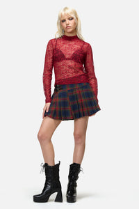 Dangerfield NZ - Lapin Lace Top - red