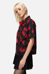 Dangerfield NZ - Jackalope Goth Blouse - black