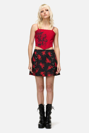 Dangerfield NZ - Jackalope Goth Mini Skirt - black
