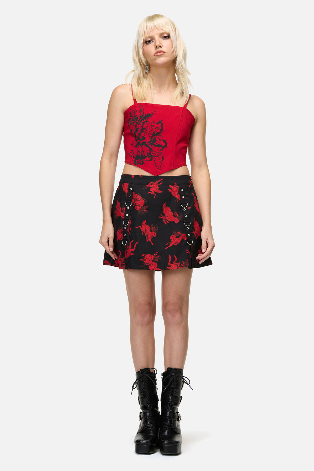 Dangerfield NZ - Jackalope Goth Mini Skirt - black