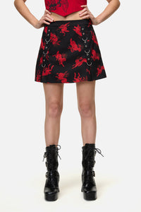 Dangerfield NZ - Jackalope Goth Mini Skirt - black