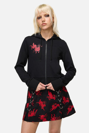 Dangerfield NZ - Jackalope Goth Hoodie - black