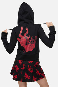 Dangerfield NZ - Jackalope Goth Hoodie - black