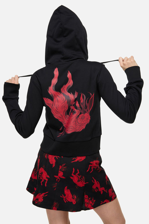 Dangerfield NZ - Jackalope Goth Hoodie - black