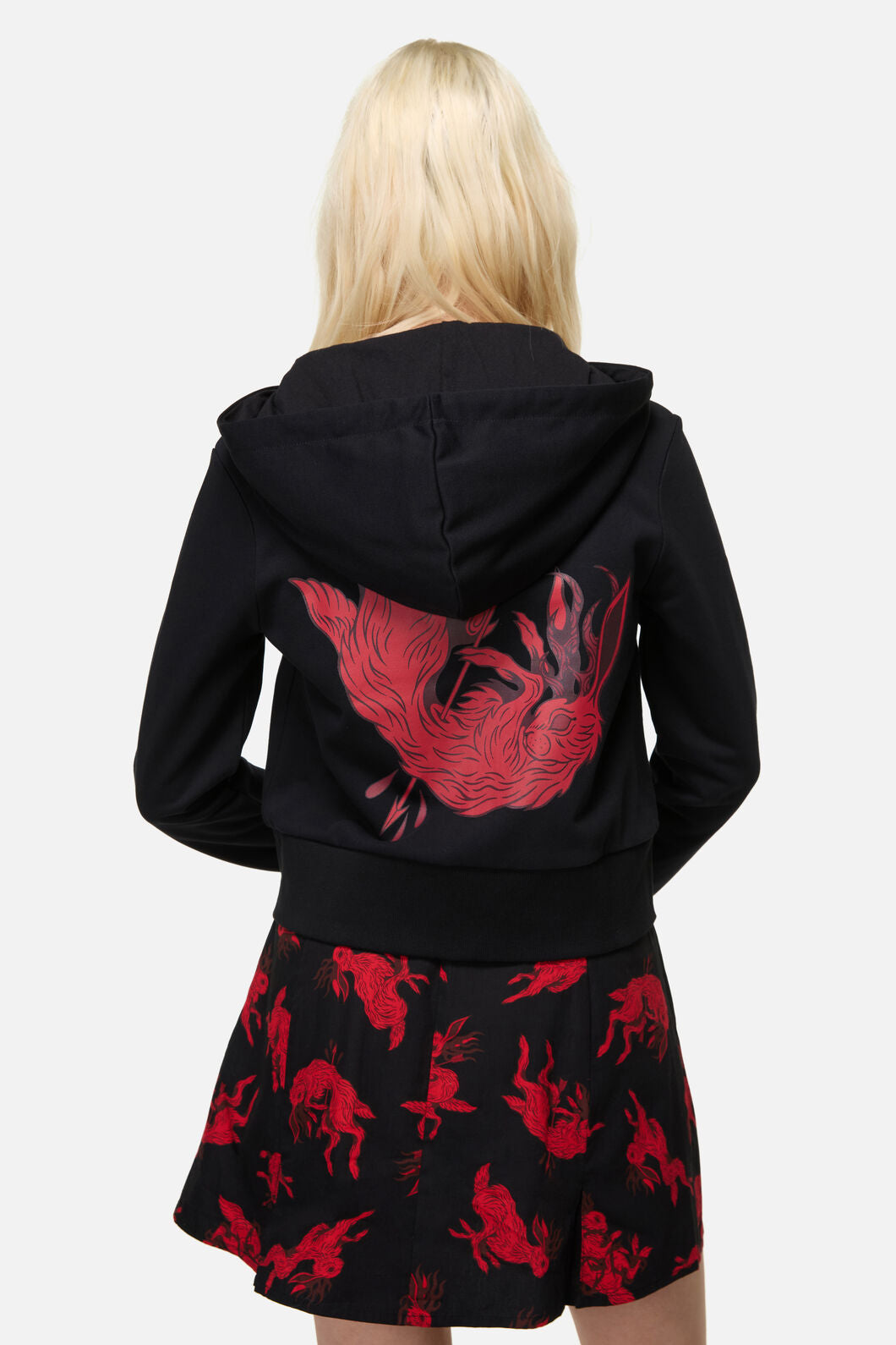 Dangerfield NZ - Jackalope Goth Hoodie - black
