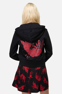 Dangerfield NZ - Jackalope Goth Hoodie - black