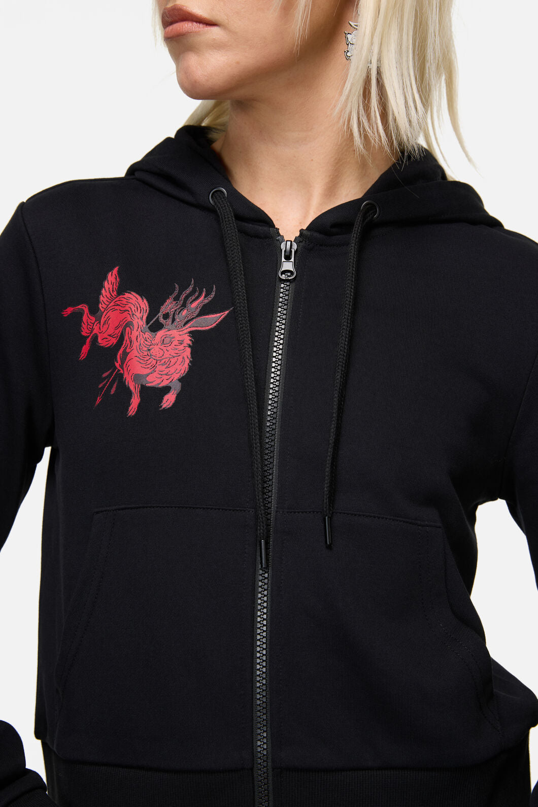 Dangerfield NZ - Jackalope Goth Hoodie - black