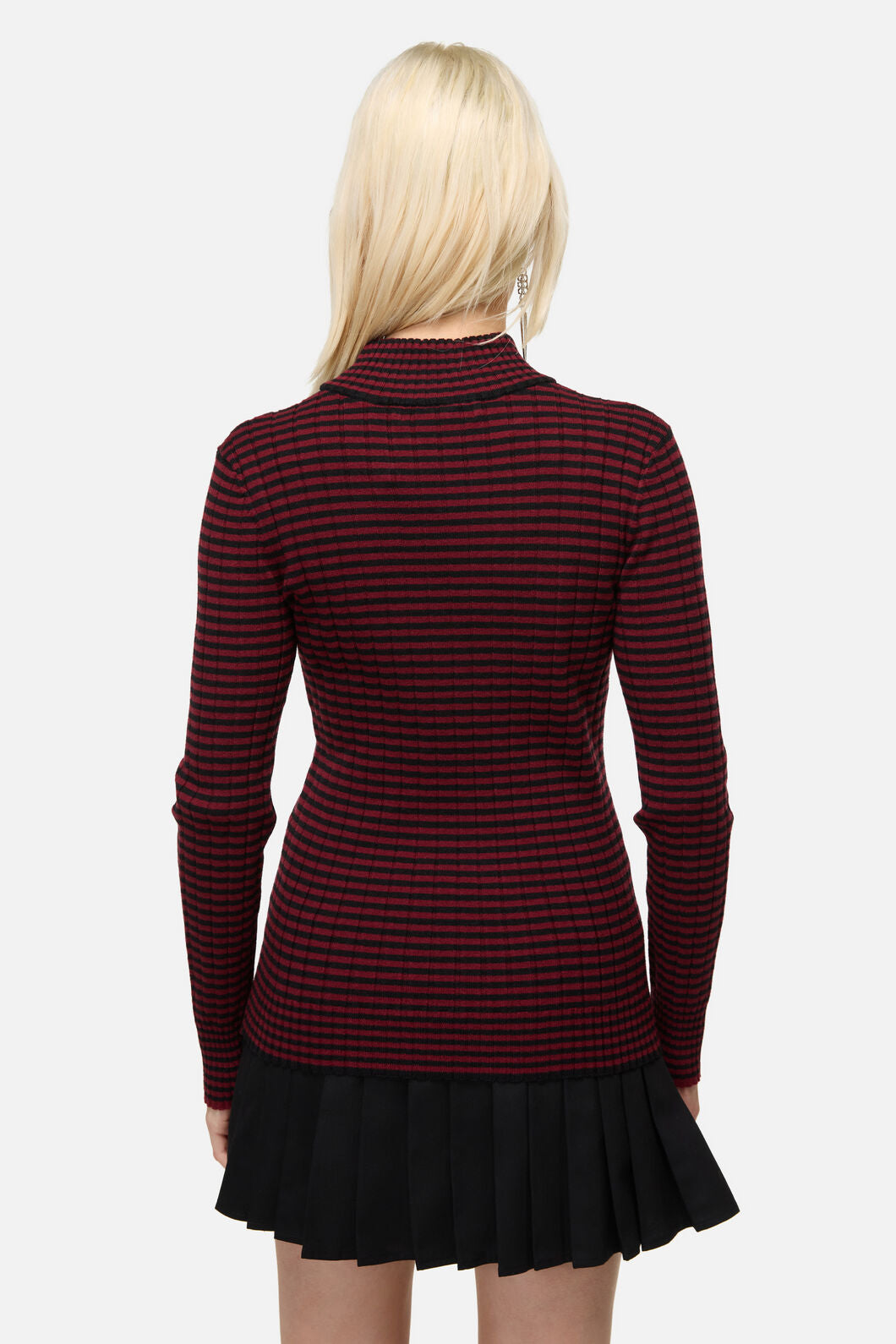 Dangerfield NZ - Jackalope Stripe Goth Knit - black-red
