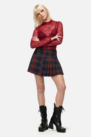 Dangerfield NZ - Antler Goth Mini Skirt - multi