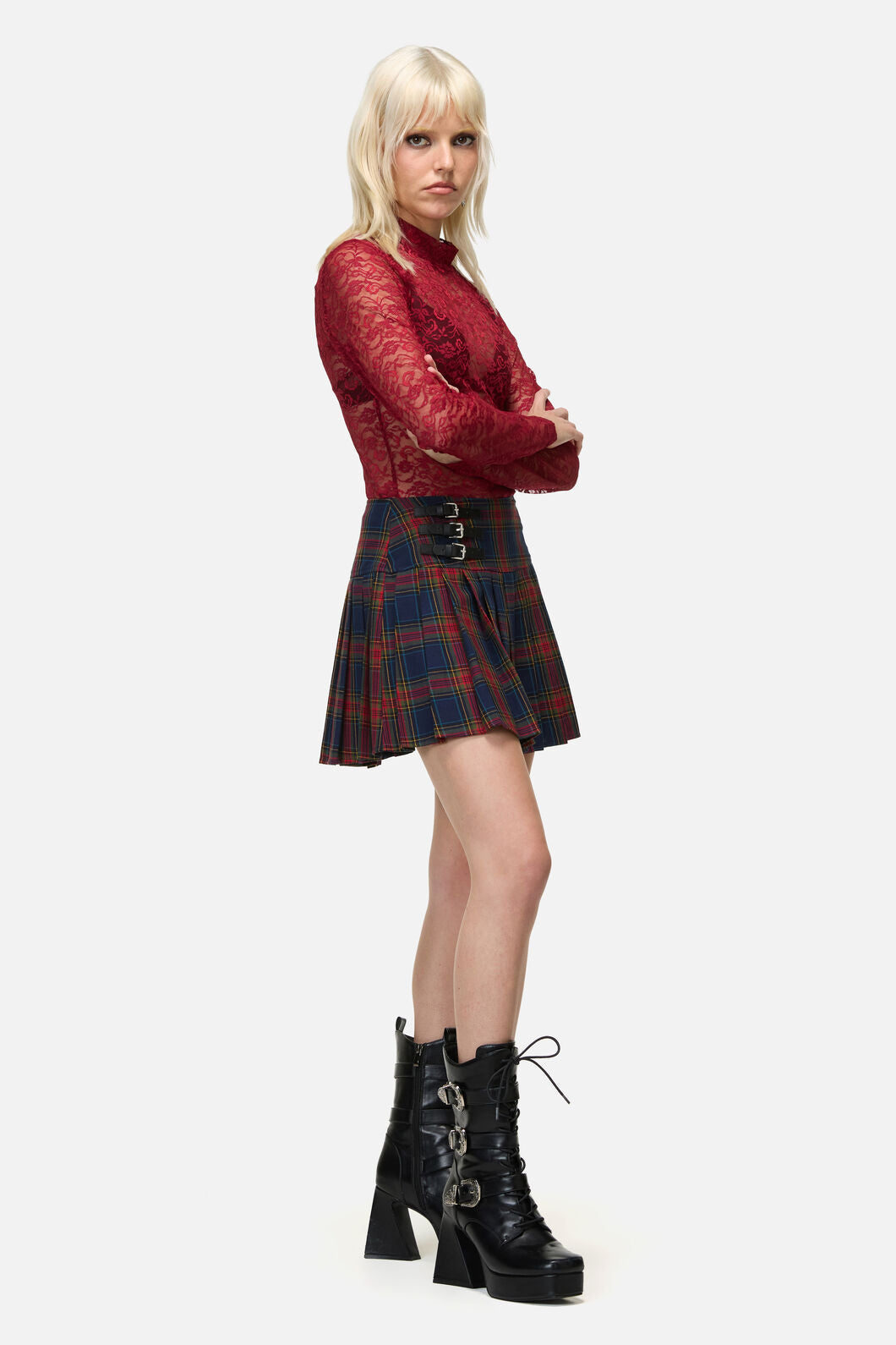 Dangerfield NZ - Antler Goth Mini Skirt - multi