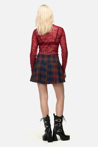 Dangerfield NZ - Antler Goth Mini Skirt - multi