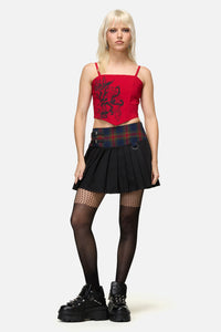 Dangerfield NZ - Antler Goth Tartan Skort - multi