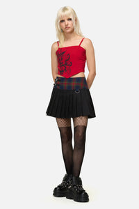 Dangerfield NZ - Antler Goth Tartan Skort - multi