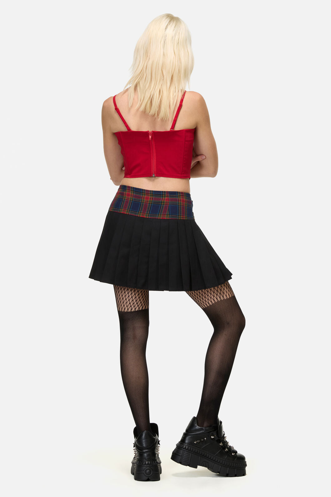 Dangerfield NZ - Antler Goth Tartan Skort - multi