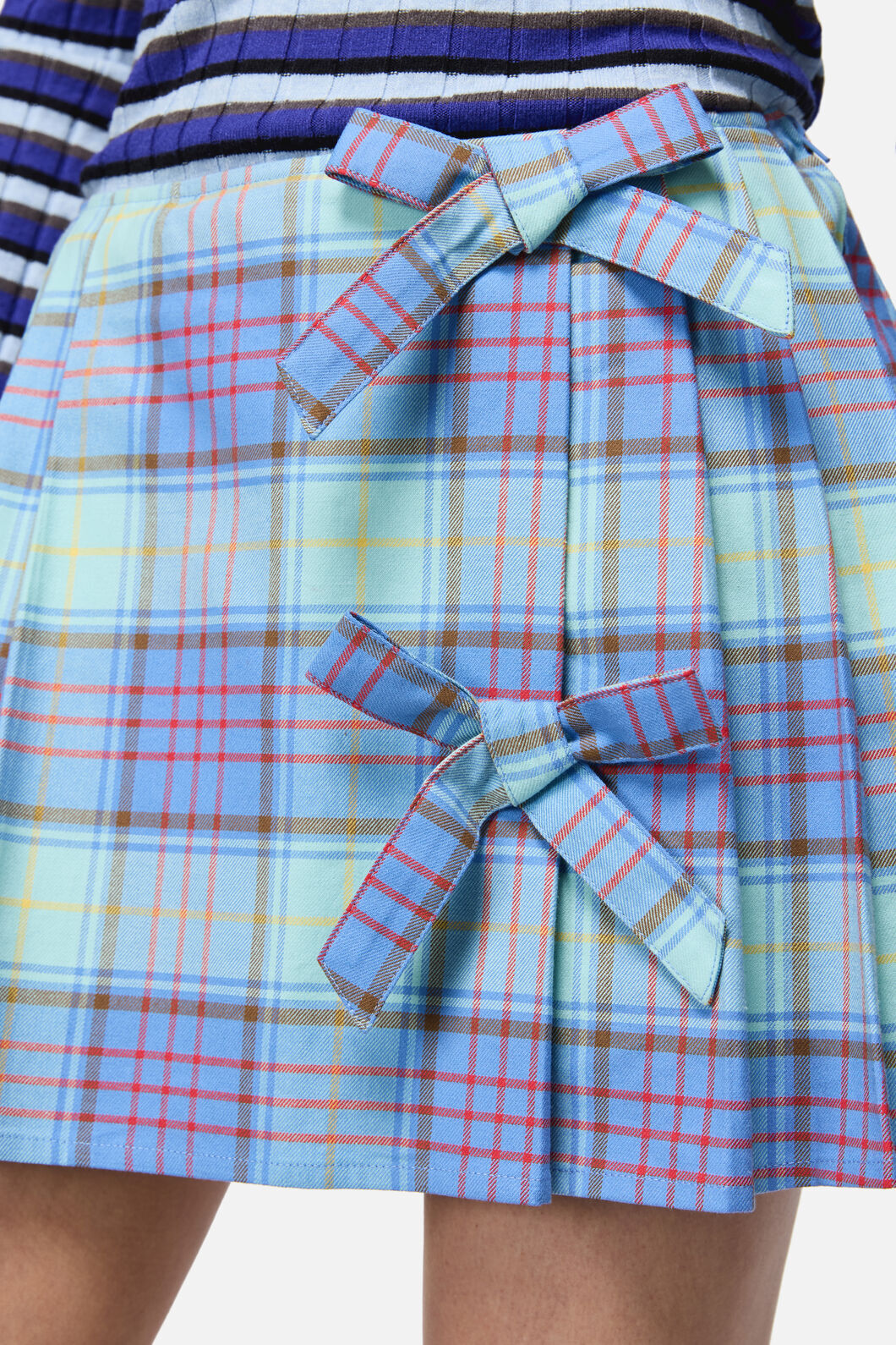 Dangerfield NZ - Genesis Tartan Mini Skort - blue