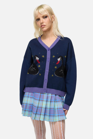 Dangerfield NZ - Feathers Goth Cardigan - navy